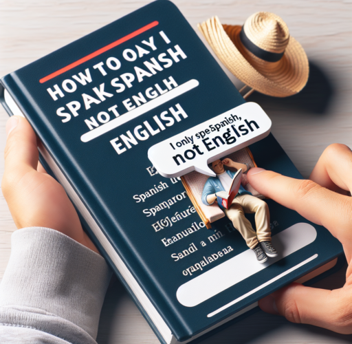 como se dice no hablo ingles solo español en ingles