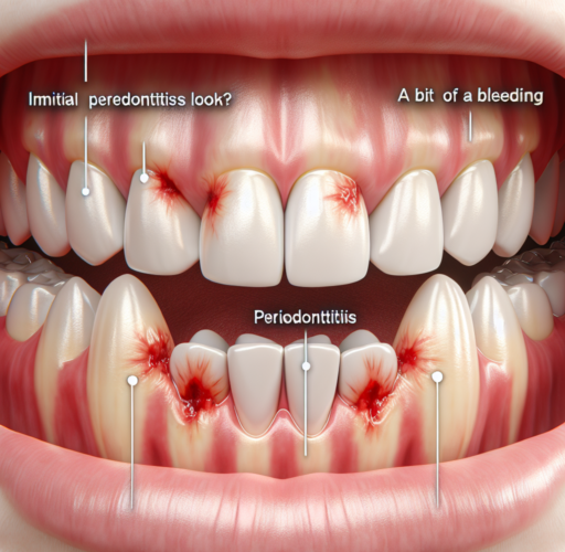 ¿Cómo se ve la periodontitis inicial?