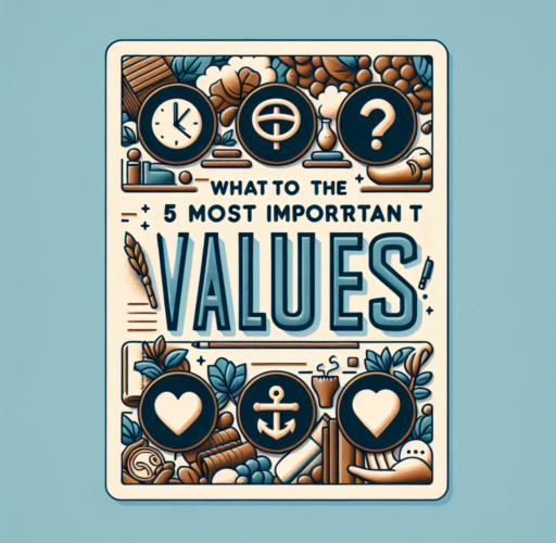 ¿Qué son los 5 valores más importantes?