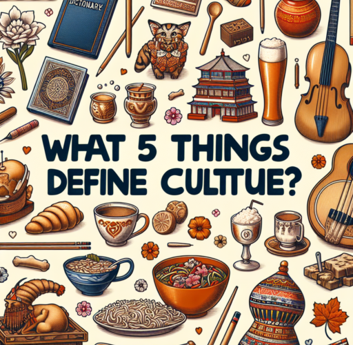 ¿Qué 5 cosas definen la cultura?